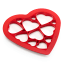 Lekue Hearts Cookie Cutter