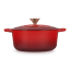 Le Creuset Harry Potter� Signature Round Casserole, 26cm - Cerise side view 