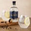 Jimmy Public Classic Gin, 750ml with two glasses of gin and tonic