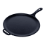 Victoria Matte Black Enamelled Cast Iron Pizza Pan, 30cm product shot 