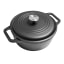 Victoria Matte Black Cast Iron Casserole with Lid, 3.8 Litre product shot 