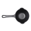 Victoria Matte Black Enamelled Cast Iron Saucepan - 425ml top view 