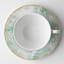 Jenna Clifford Green Floral Cup & Saucer, top view
