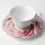 Jenna Clifford Wavy Rose Cup & Saucer, Set of 4