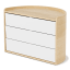 Umbra Moona Storage Box  - White-Natural product shot 