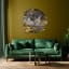 Robin Sprong Black and Gold Orient by Avalana Decal Wall Mural  - 600 x 600mm in use 