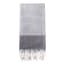 The Cotton Company Dimanta Stripe Turkish Towel - Dark Grey  product shot 