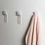 Popstrukt Bubblegum Stack Wall Hook, Pack of 3 - White in use 