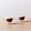 Maxwell & Williams Blend Double Wall Espresso Cups & Saucers, Set of 2 in use 