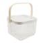 Trendz Of Today Storage Basket With Wooden Handle  - White product shot 