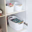 Trendz Of Today Minimal Storage Bin With Wooden Handle - Medium in use 