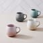 Le Creuset Coupe Collection Sphere Mug, 320ml  - Sea Salt in use