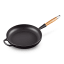 Le Creuset Signature Frying Pan with Wooden Handle, 28cm - Matt Black product shot 