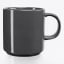 JAN Flat Stackable Mug, Set of 4 - Dark Grey product shot