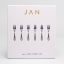 JAN Pluto Cake Forks, Set of 6 packaging shot 