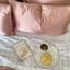 Dear Deer Satin Pillow Slip, Set of 2 - Blush in use 