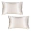 Dear Deer Satin Pillow Slip, Set of 2 - White product shot 