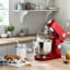 Kenwood K-Mix 5L Stand Mixer, KMX750AR - Red in use 