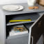 Popstrukt Top Deck Storage Cabinet - Moon Rock in use