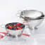 Le Creuset Stainless Steel Colanders, Set of 3 in use