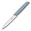 Victorinox Swiss Modern Serrated Paring Knife, 10cm - Blue side view 