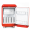 Retroline Mini Bar Fridge, 30 L - Red in use 