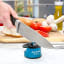 AnySharp Suction Knife Sharpener  - Blue in use