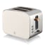 Swan Nordic Kettle and 2 Slice Toaster Set - Cream toaster