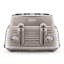 DeLonghi Scultura Selections 4 slice toaster - Clay Beige front view