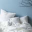 Linen House White Nimes Pillowcase Set - Standard in use