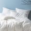 Linen House White Nimes Pillowcase Set - Standard 