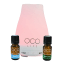 OCO Life Small White Diffuser with 2 10ml oils Breathe & ReAwaken, 120ml Product Image 