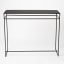 Native Decor Matte Black Console Table Product Front View 