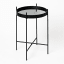 Native Decor Matte Black Mirror Side Table Product Image 