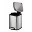 EKO Stella Square Step Bin, 4L  Product Side View 