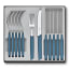 Victorinox Swiss Modern Table Set Giftbox with Table Knives, Set of 12 - Blue Product Image 
