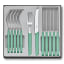 Victorinox Swiss Modern Table Set Giftbox with Table Knives, Set of 12 - Mint Product Image 