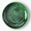 Mervyn Gers Glazed Stoneware Small Breakfast Bowls, Set of 2 - Fig Green Product Top Down View 