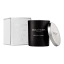 Charlotte Rhys Oud Noir Candle with Silver Lid, 200g Product Packaging Image 