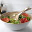 Home Classix Melamine Neutral Nature Salad Bowl, 28cm in use