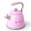 Smeg Whistling Stovetop Kettle - Pastel Pink