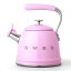 Smeg Whistling Stovetop Kettle - Pastel Pink