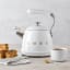 Smeg Whistling Stovetop Kettle - White in use