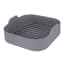 Creative Cooking Silicone Air Fryer Square Basket  - Grey 