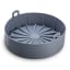 Creative Cooking Silicone Air Fryer Round Basket  - Grey