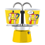 Bialetti Mini Express with 2 Cups - Yellow