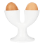 KitchenCraft White Porcelain Double Egg Cup