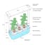 MicroGarden Hydroponic Smart Garden 3 product diagram 