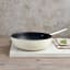 Smeg Non Stick Wok, 30cm - Matt Cream in use