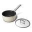 Smeg Non Stick Saucepan with Lid, 20cm - Matt Cream